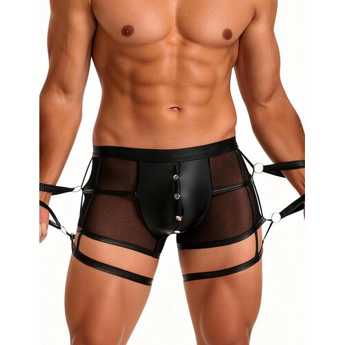 SuperLove See-through Stylish Men Boxer with Handcuffs 278 Black XL Cijene