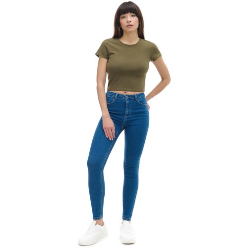 Cropp ženska obična majica kratkih rukava - Smeđa  0143Z-88X Cijene