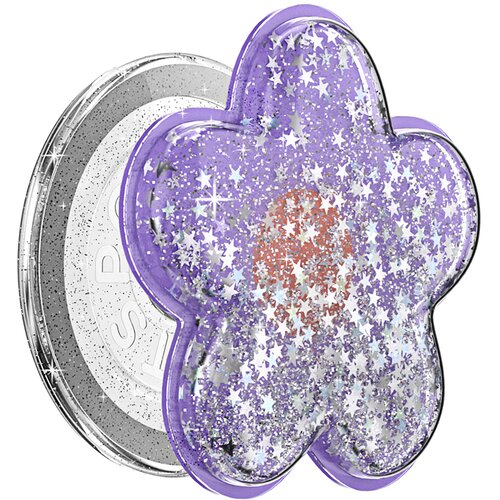 Popsockets Premium držalo za pametni telefon PopGrip MagSafe, ble&amp;scaron;čeč zvezdast učinek, Sivka, (5000277143) Slike