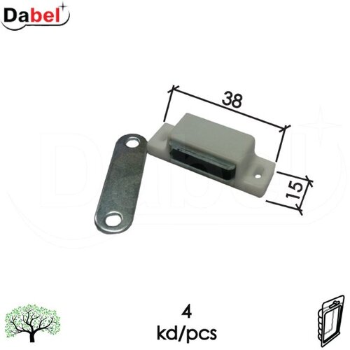 Dabel magnet za nameštaj (4KOM) M4100 Bela 38MM DBP1 0206838 Slike