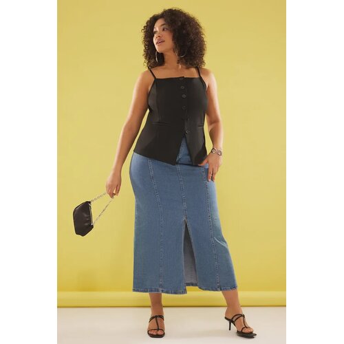 Trendyol ženska bluza Tbbss25Af00037, crna Cene