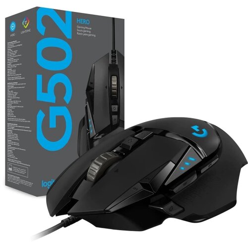  Mouse USB Logitech G502 HERO GAMING USB Black 910-005471 Cene