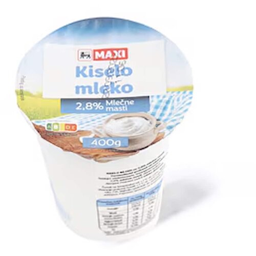 Maxi Kiselo mleko 2.8% mm 400g Cene