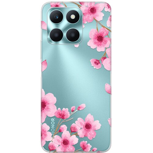  Torbica silikonska print skin za honor X6a rose flowers Slike