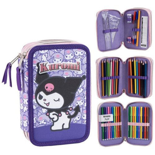 Hello Kitty Plumier Kuromi triple Slike