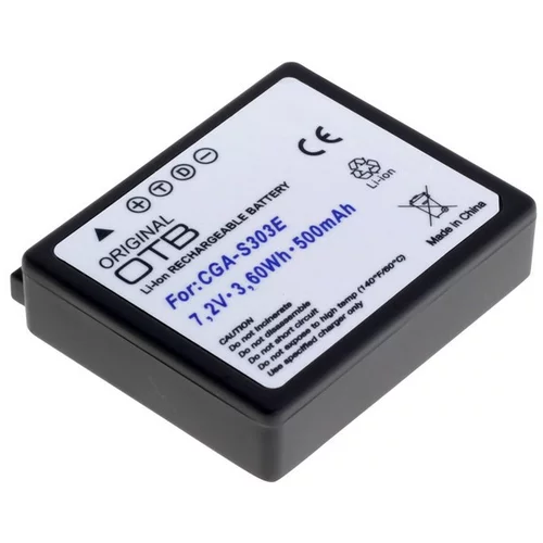 VHBW baterija CGA-S303 za panasonic SDR-S100 / SDR-S200 / SDR-S300, 500 mah kompatibilna