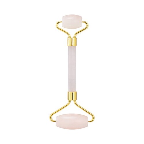 Glov pink quartz facial roller Slike