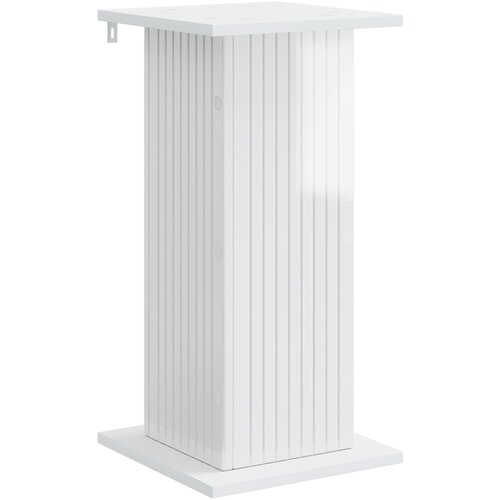  Stalak za biljke 2 pcs Bijela visokog sjaja 30,5 x 30 x 60,5 cm Slike
