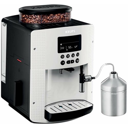 Krups EA8161 aparat za espresso, 1,7 l, Ugrađen mlin, Beli Slike