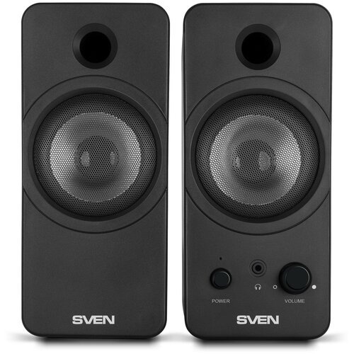 Sven 430 2.0 zvočniki, ČRNI, USB, Izhodna Moč 2x3W (RMS) Slike