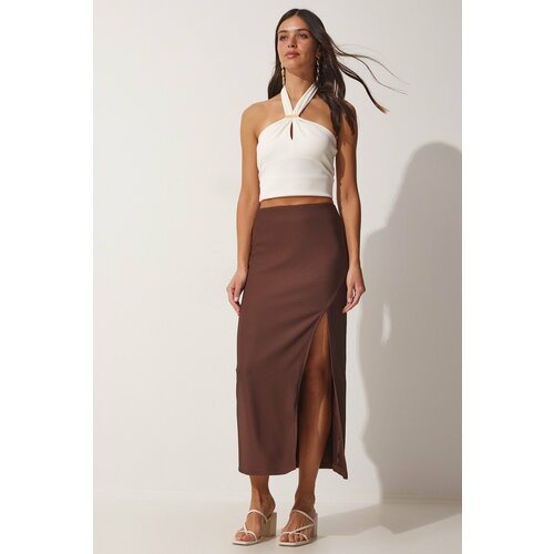 Happiness İstanbul Skirt - Brown - Maxi Slike