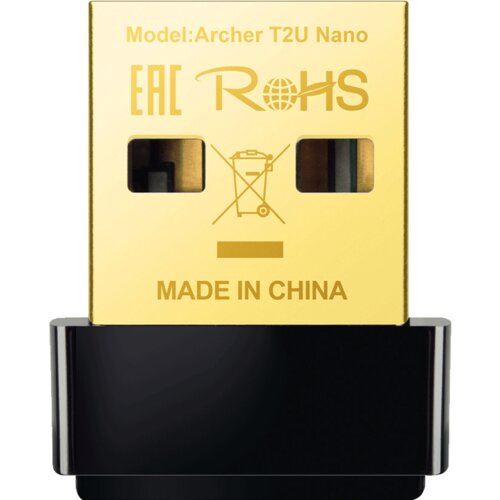 Tp-link ARCHER-T2U-NANO AC600 Nano Wi-Fi USB Adapter,433Mbps at 5GHz + 200Mbps at 2.4GHz, USB 2.0, Nano Design Cijene