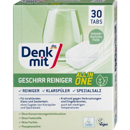 Denkmit ALL IN ONE tablete za mašinsko pranje sudova 30 kom Cene