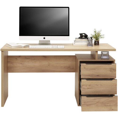 Venda pisalna miza leseni material barve hrasta Slike