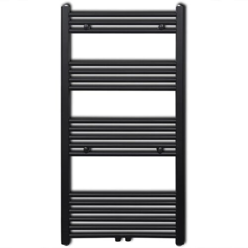  Crni kupaonski radijator za centralno grijanje ravni 600 x 1160 mm Slike