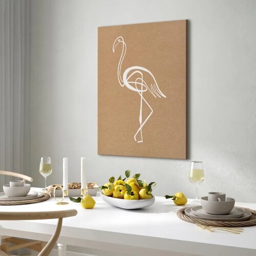  Slika - White Flamingo (1 Part) Vertical 60x90 Standard Slike