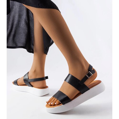  Black platform sandals Isaac Slike