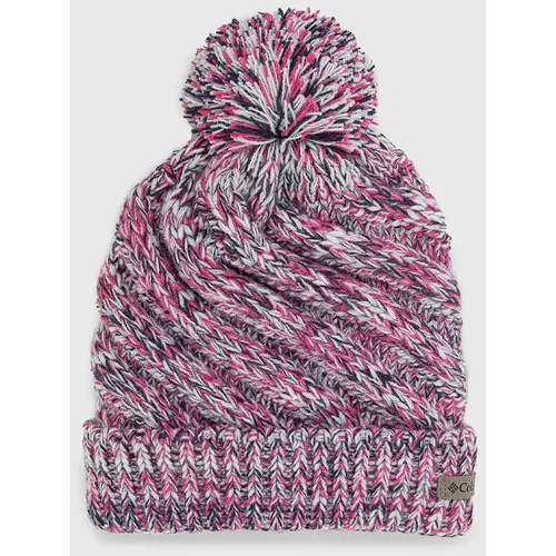 Columbia Dječja kapa boja: ružičasta, od debele pletenine