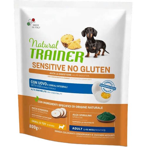 Trainer specialty nutrition sensitive monoproteico animale no gluten small & toy adult with egg and whole cereals - hrana za odrasle pse malih i t Cene