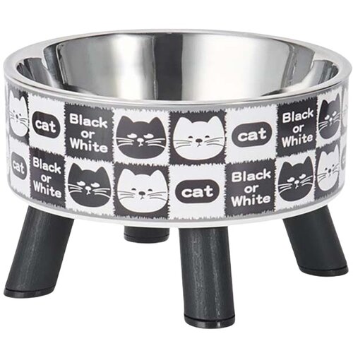 INF Cartoon Pet Elevated Bowl: Stainless Steel, Neck Protection, Non-Slip, (5000125392) Cene