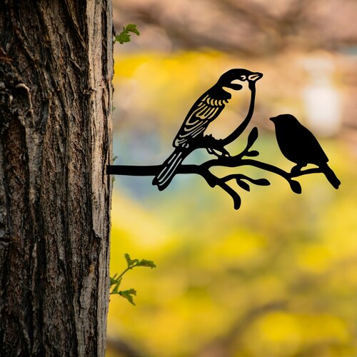 Atelier Del Sofa dekorativna figura bird on the branch 02, 40x20 cm , 1.5 mm Slike