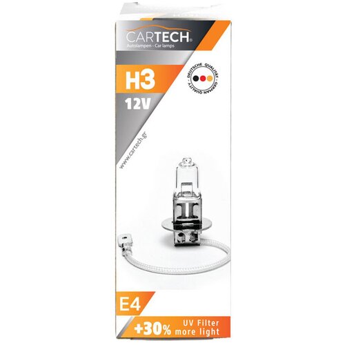 CARTECH Sijalica H3, 12 V, 100 W, PK22s, +30% svetla Slike