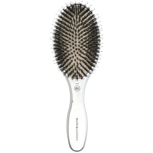  Četka za raščešljavanje Olivia Garden Expert Care Oval Boar&Nylon Bristles – Silver Cijene