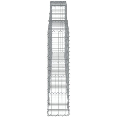  Lučne gabionske ko&amp;scaron;are 20kom 400x30x120/140cm pocinčano željezo Slike