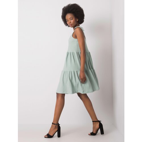 RUE PARIS Dress-RO-SK-2570.19-pistachio Slike