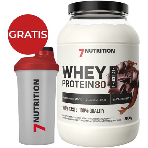 7NUTRITION Whey Protein 80 2kg + GRATIS Shaker Slike