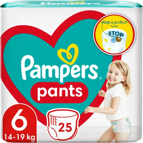 Pampers Pants Size 6 hlačne plenice za enkratno uporabo 14-19 kg 25 kos
