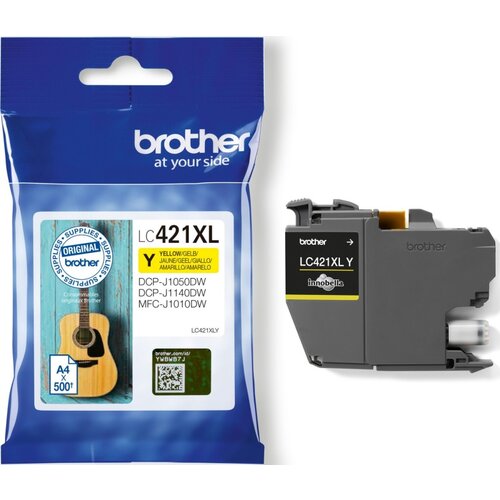 Brother Tinte LC421XLY Gelb bis zu 500 Seiten ISO/IEC 24711" Cijene