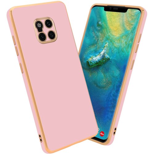 Cadorabo Ohi&scaron;je, združljiv s Huawei v sijajnem roza - zlato - za&scaron;čitni pokrov iz fleksibilnega silikona TPU in z za&scaron;čito pred kamero, (20617665) Cene