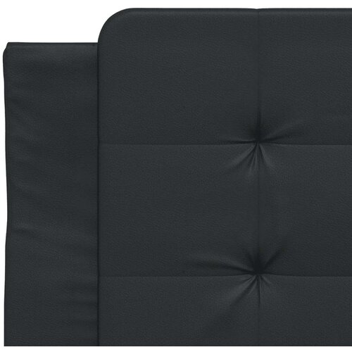  Okvir za krevet s uzglavljem crni 90x200 cm od umjetne kože Slike