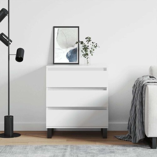 VidaXL Komoda bijela 60 x 35 x 70 cm od konstruiranog drva Slike