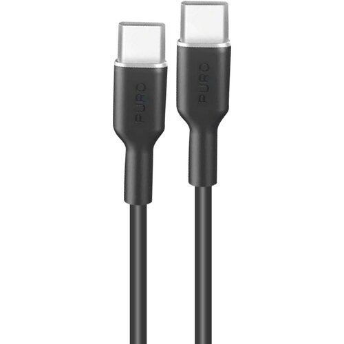 Puro Fleksibilen kabel USB-C na USB-C 60W 1.5m model Icon, hitro polnjenje, Črna, (5000191867) Cene