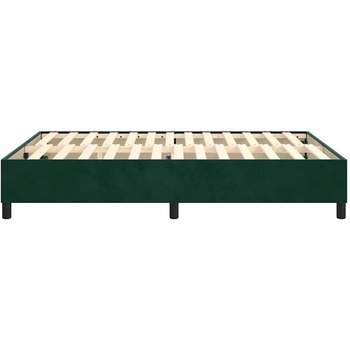  Okvir za krevet s oprugom tamnozeleni 140x200 cm bar&amp;scaron;unasti Slike