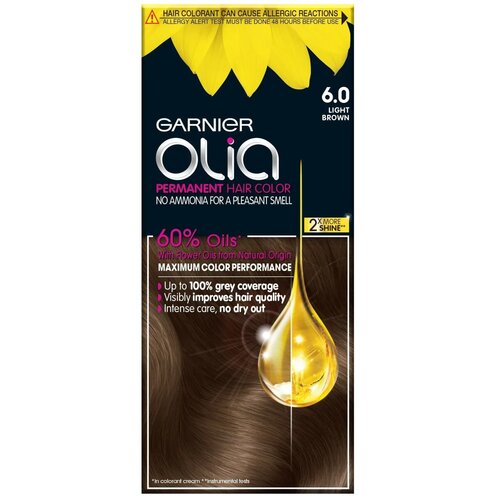 Garnier olia farba za kosu 6.0 light brown Slike