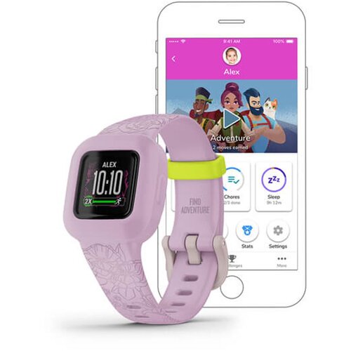 Garmin vivofit jr. 3, Lilac Floral pametna ura, (20613911) Cene