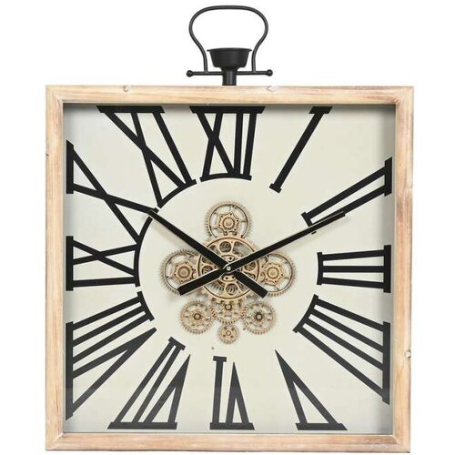  Zidni sat Home ESPRIT Bijela Prirodno Metal borovina 60 x 8 5 x 73 cm Cijene