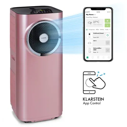 Klarstein Kraftwerk Smart 10K, klimatska naprava, 3 v 1, 10 000 BTU, upravljanje preko aplikacije, daljinski upravljalnik