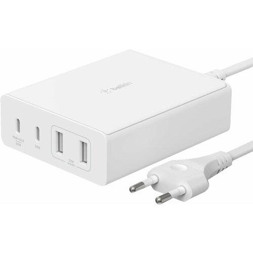 Belkin Charger 108W 4-Port GaN, 2xUSB-C 2xUSB-A WCH010vfWH Cene