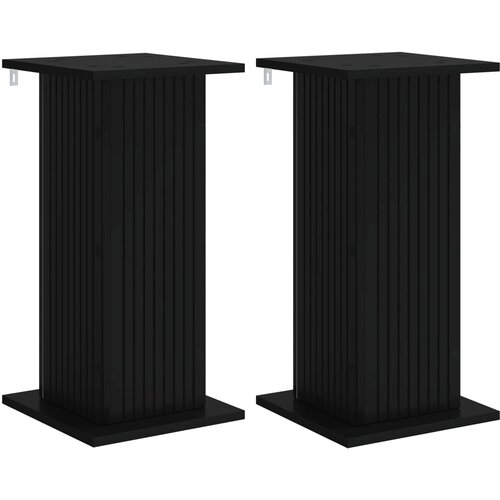  Stalak za biljke 2 pcs Crna 30,5 x 30 x 60,5 cm Slike