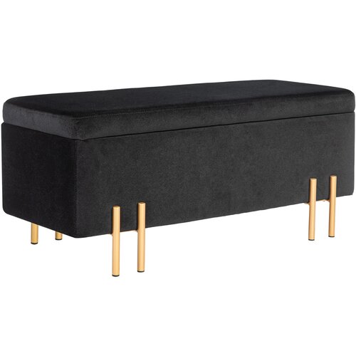 HOMCOM sedežna klop s shrambo žamet, les 100&Scaron; x 40G x 42V cm Črn, (5000242500) Cene