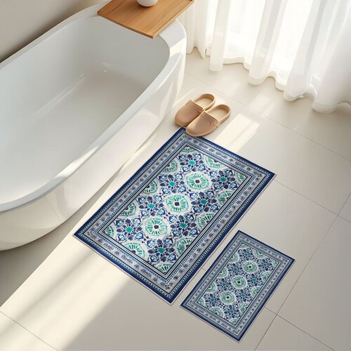 Lessentiel Maison Set prostirki za kupatilo Asr27, 2 dijela, plava Cijene
