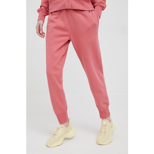 Polo Ralph Lauren Donji dio trenirke za žene, boja: ružičasta, glatki materijal Slike