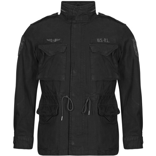 Polo Ralph Lauren Parke VESTE MILITAIRE M65 EN CHEVRONS Črna Slike