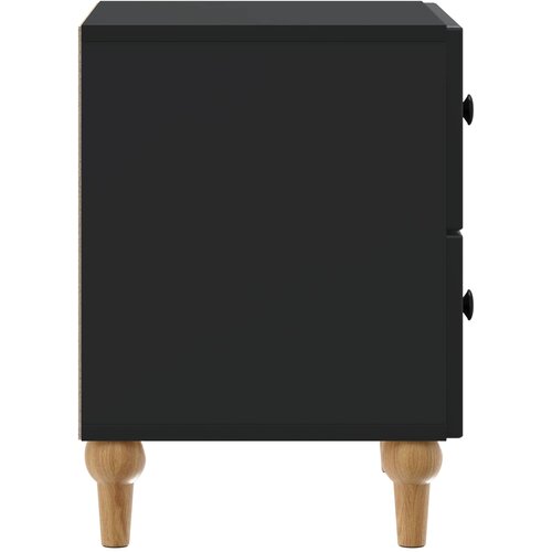  Noćni ormar 2 pcs Crna 43 x 34,5 x 48 cm Konstruirano drvo Slike