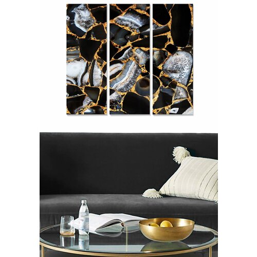 Wallity MDF1096423568 multicolor decorative mdf painting (3 pieces) Cene