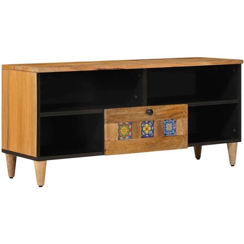 TV ormar Prirodna 100 x 33 5 x 46 cm Čvrsto drvo manga - Prirodna Cijene